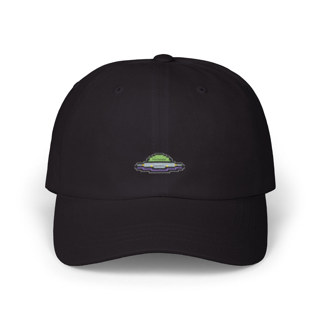UFO Embroidered Dad Cap – Minimal Alien UFO Hat