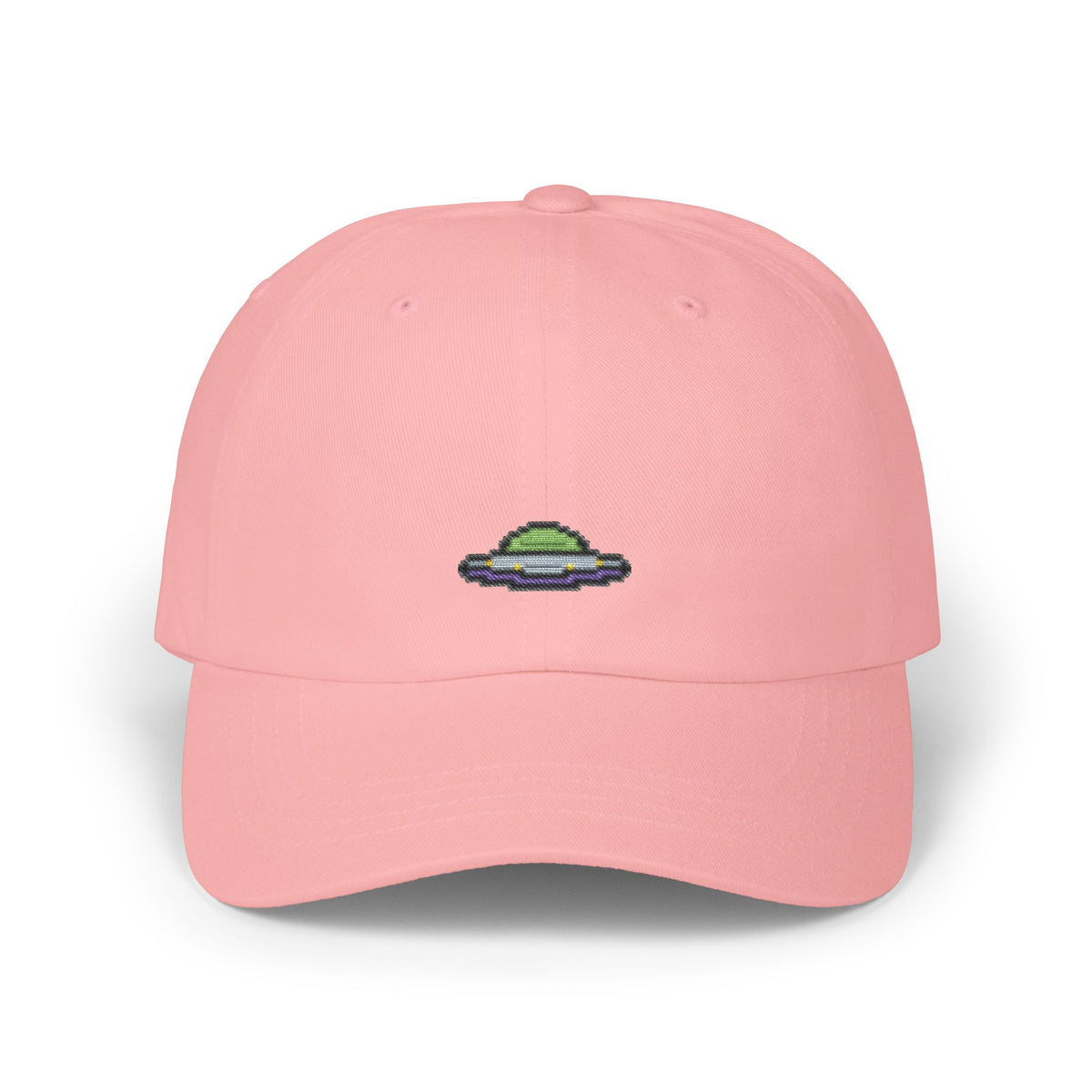 UFO Embroidered Dad Cap – Minimal Alien UFO Hat