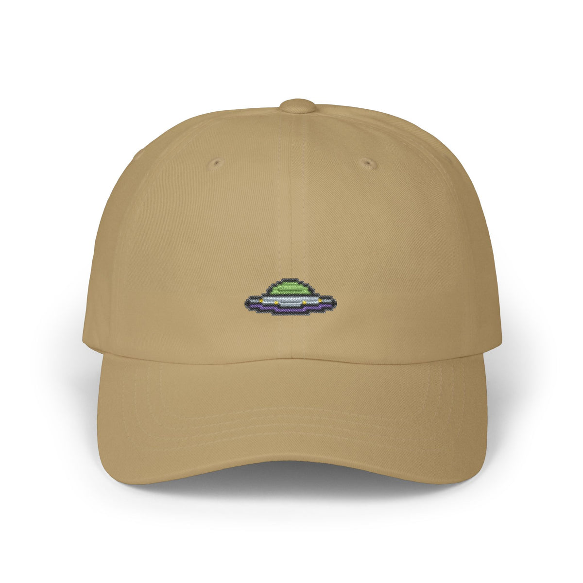 UFO Embroidered Dad Cap – Minimal Alien UFO Hat